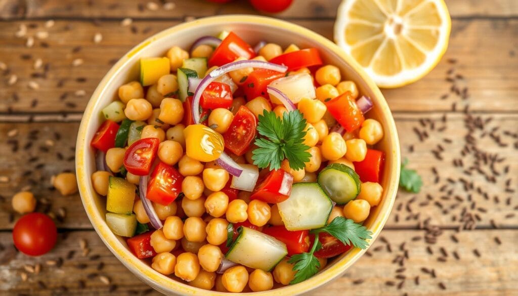 Chickpea and flaxseed salad recipes