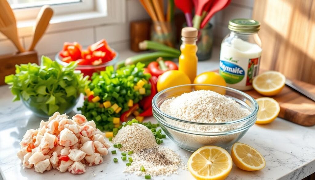 Crab Ball Ingredients Preparation