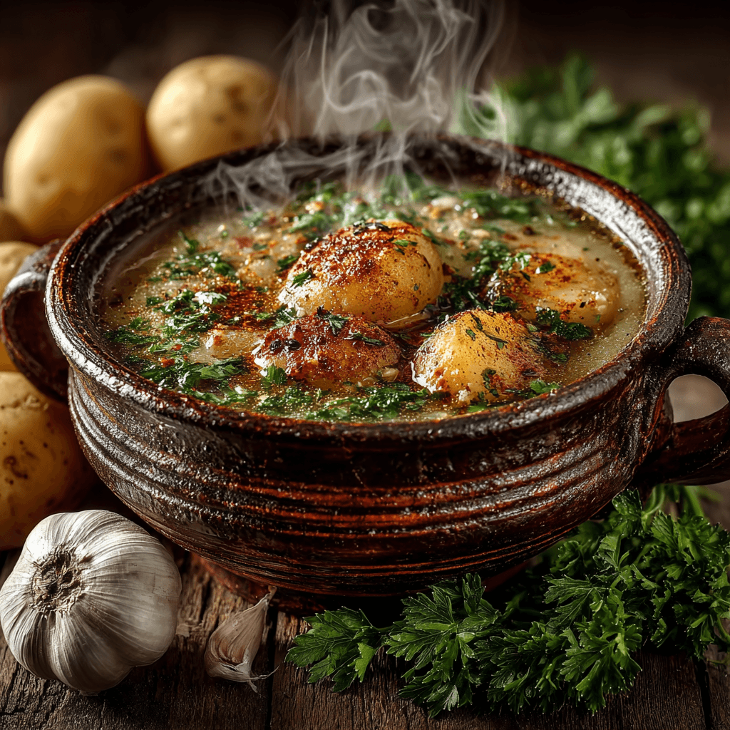 fat-free-plant-based-potato-soup-featured Fat-free plant based potato soup in a bowl