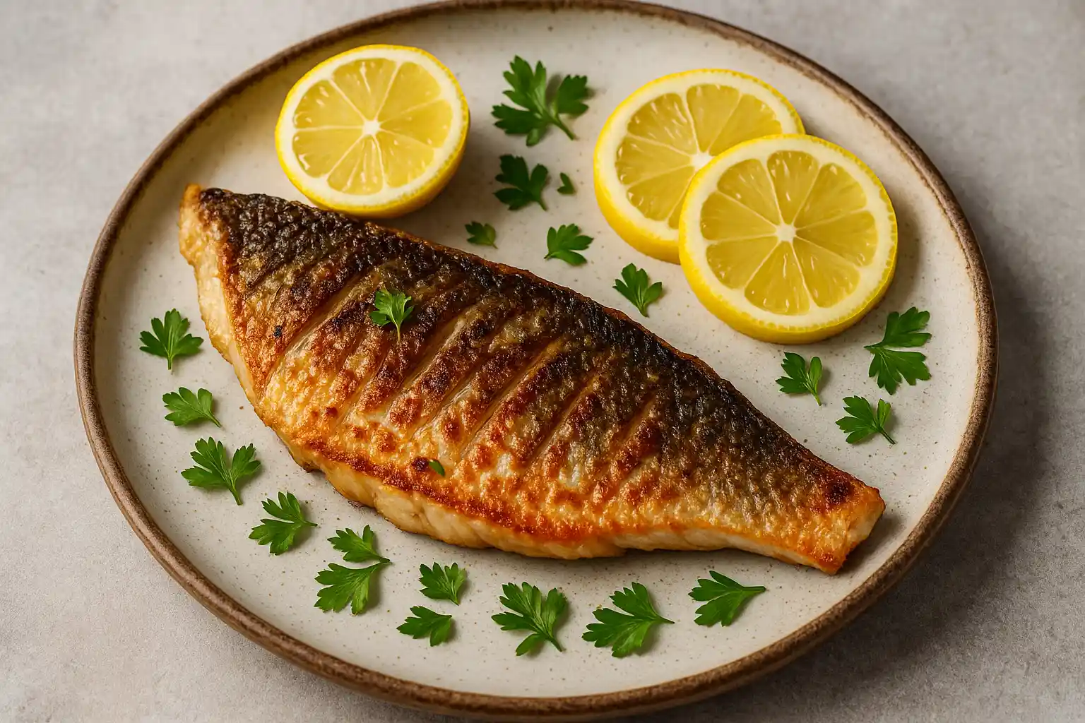 What is the best way to eat red snapper – grilled red snapper fillet with crispy skin and lemon slices