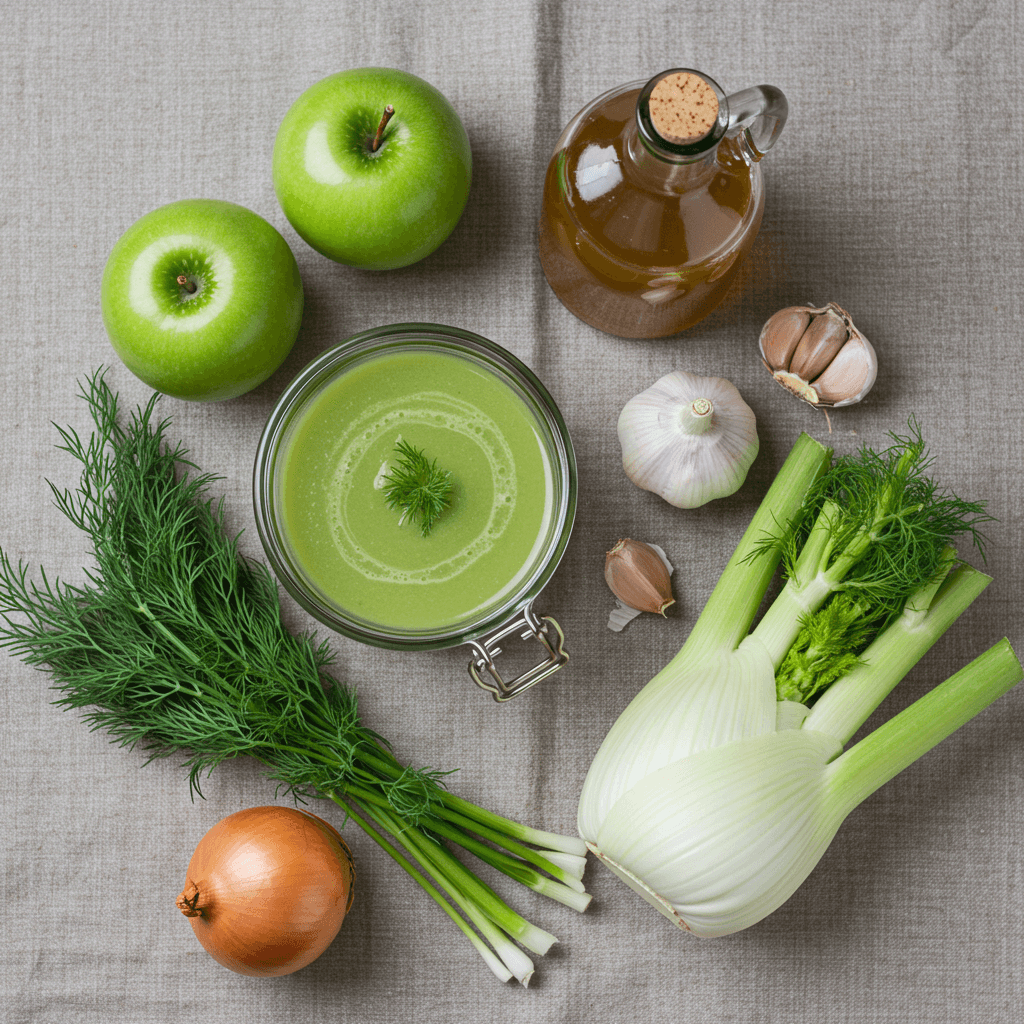 Refreshing Chilled Fennel Apple Soup To Make Again And Again 4 chilled fennel apple soup ingredients