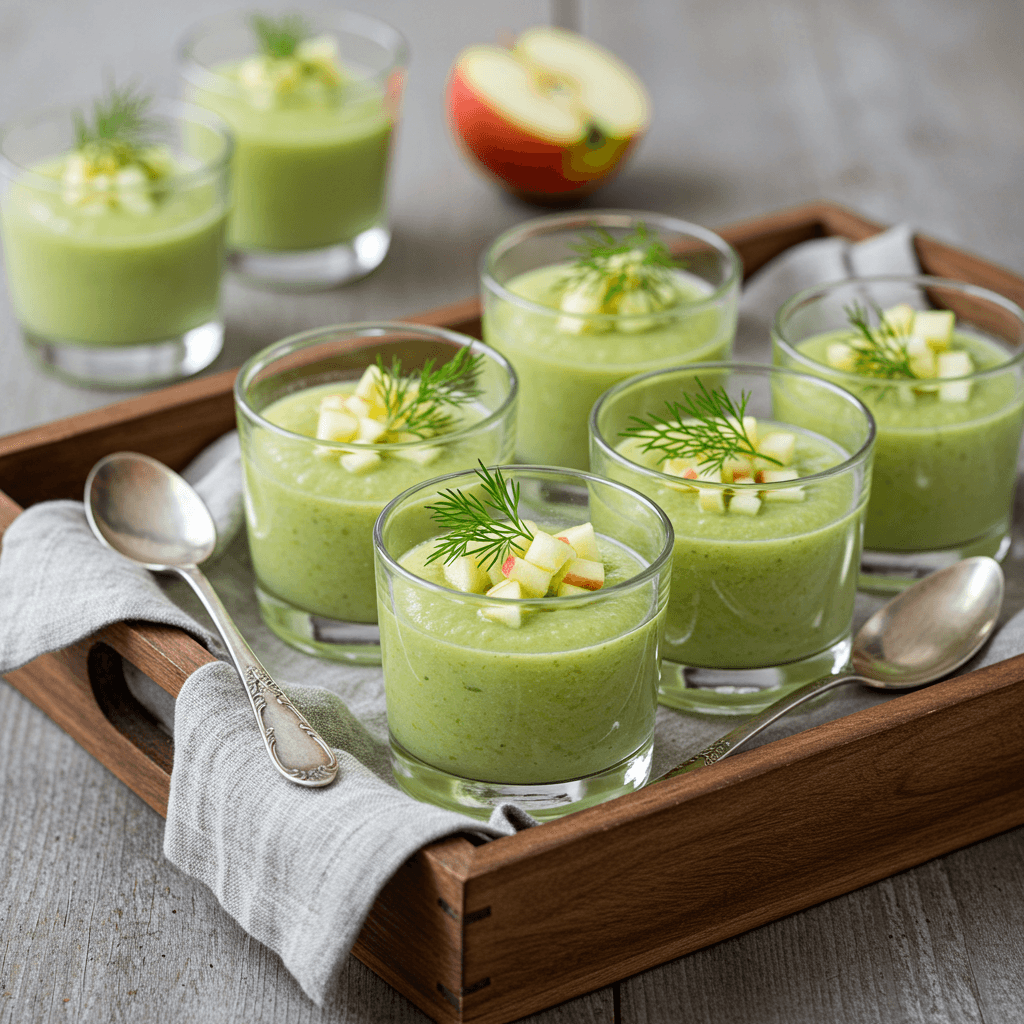 chilled-fennel-apple-soup-serving Chilled Fennel Apple Soup Served in Glasses