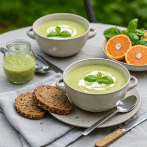 Cold Zucchini Basil Soup: How to Get a Silky Smooth Texture 2 Recipe card for cold zucchini basil soup