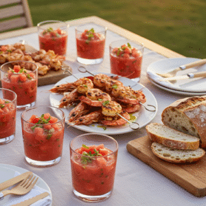 Watermelon Gazpacho: How to Make It Sweet and Savory 2 Recipe card for making watermelon gazpacho
