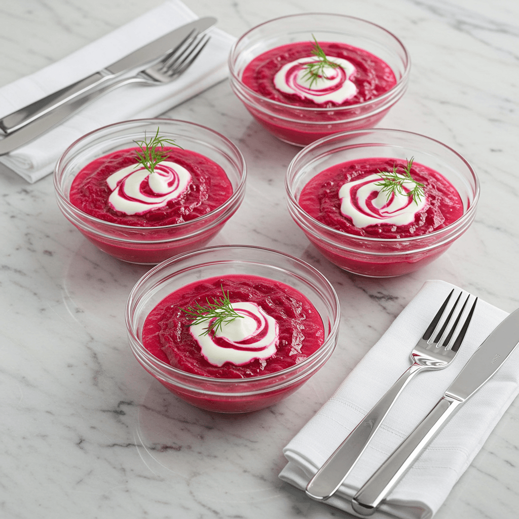 Simple Iced Beet Borscht You’ll Make Again and Again 6 iced beet borscht serving
