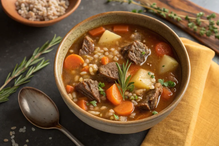 What Makes This Hearty Beef and Barley Soup So Good