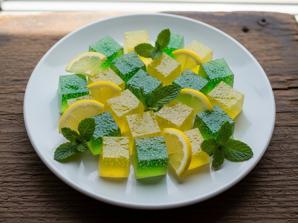 serving gelatin cubes for joint pain