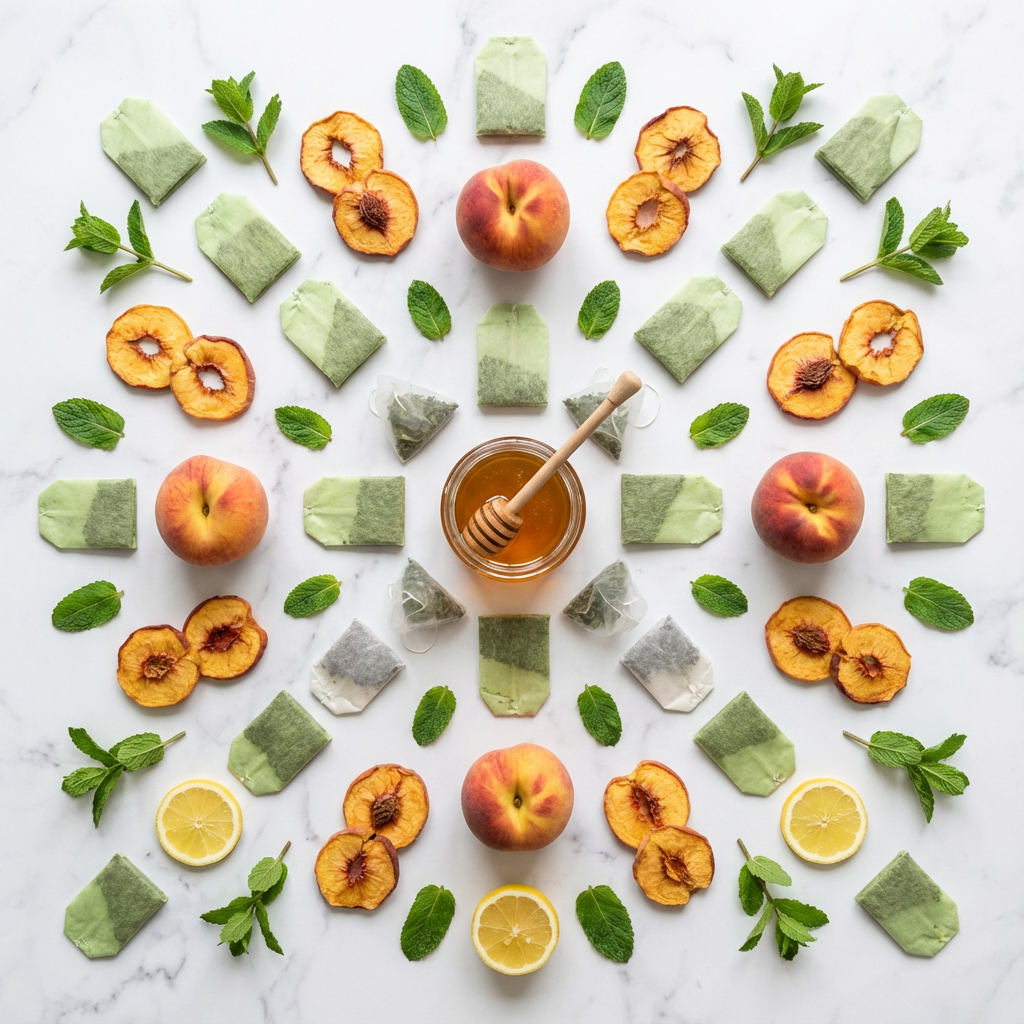 Ingredients for Medicine Ball Starbucks Recipe laid out on counter